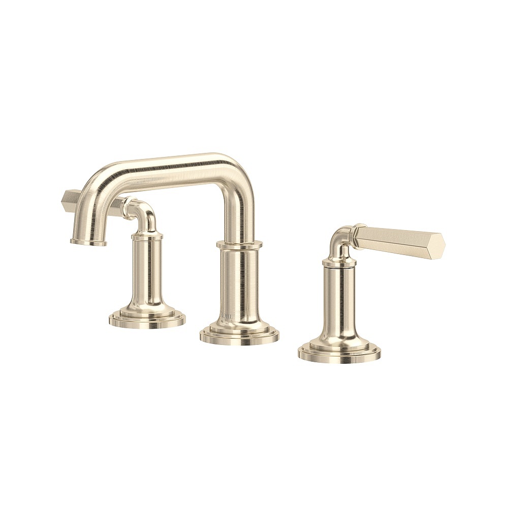 Rohl SG09UD3LMSTN San Giovanni™ Widespread Lavatory Faucet With U-Spout - Satin Nickel