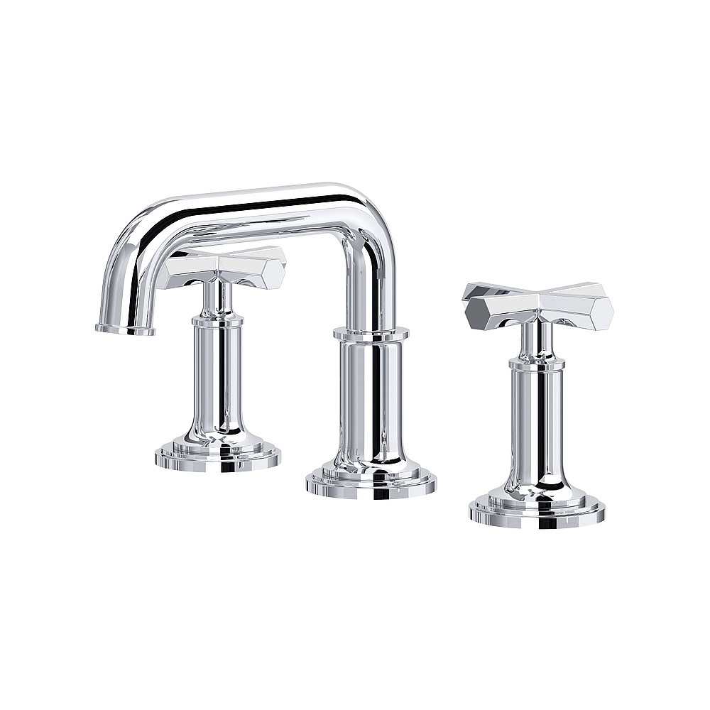 Rohl SG09UD3XMAPC San Giovanni™ Widespread Lavatory Faucet With U-Spout - Polished Chrome