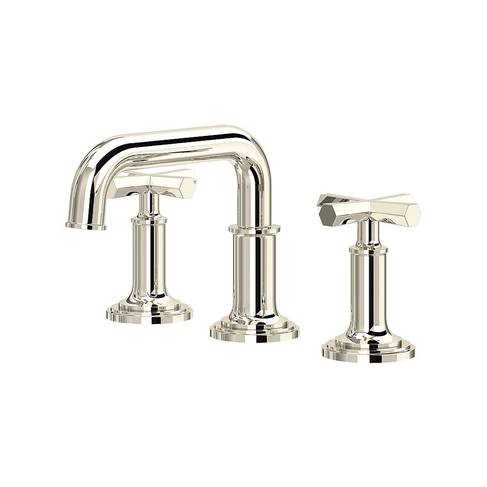 Rohl SG09UD3XMPN San Giovanni™ Widespread Lavatory Faucet With U-Spout - Polished Nickel