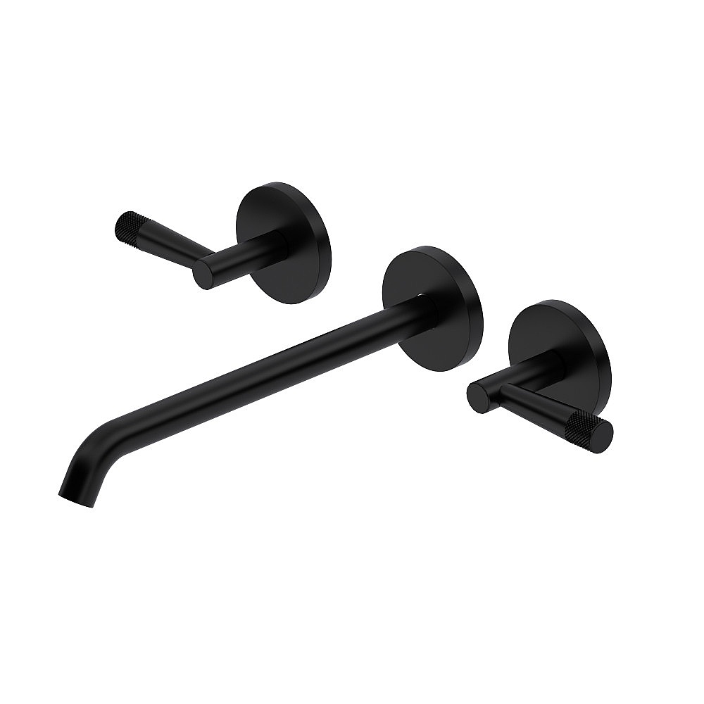 Rohl TAM06W3LMMB Amahle™ Wall Mount Tub Filler Trim With C-Spout - Matte Black