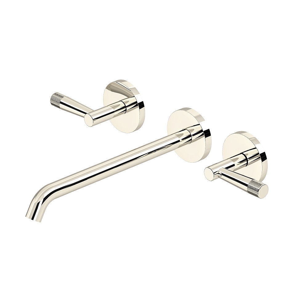 Rohl TAM06W3LMPN Amahle™ Wall Mount Tub Filler Trim With C-Spout - Polished Nickel