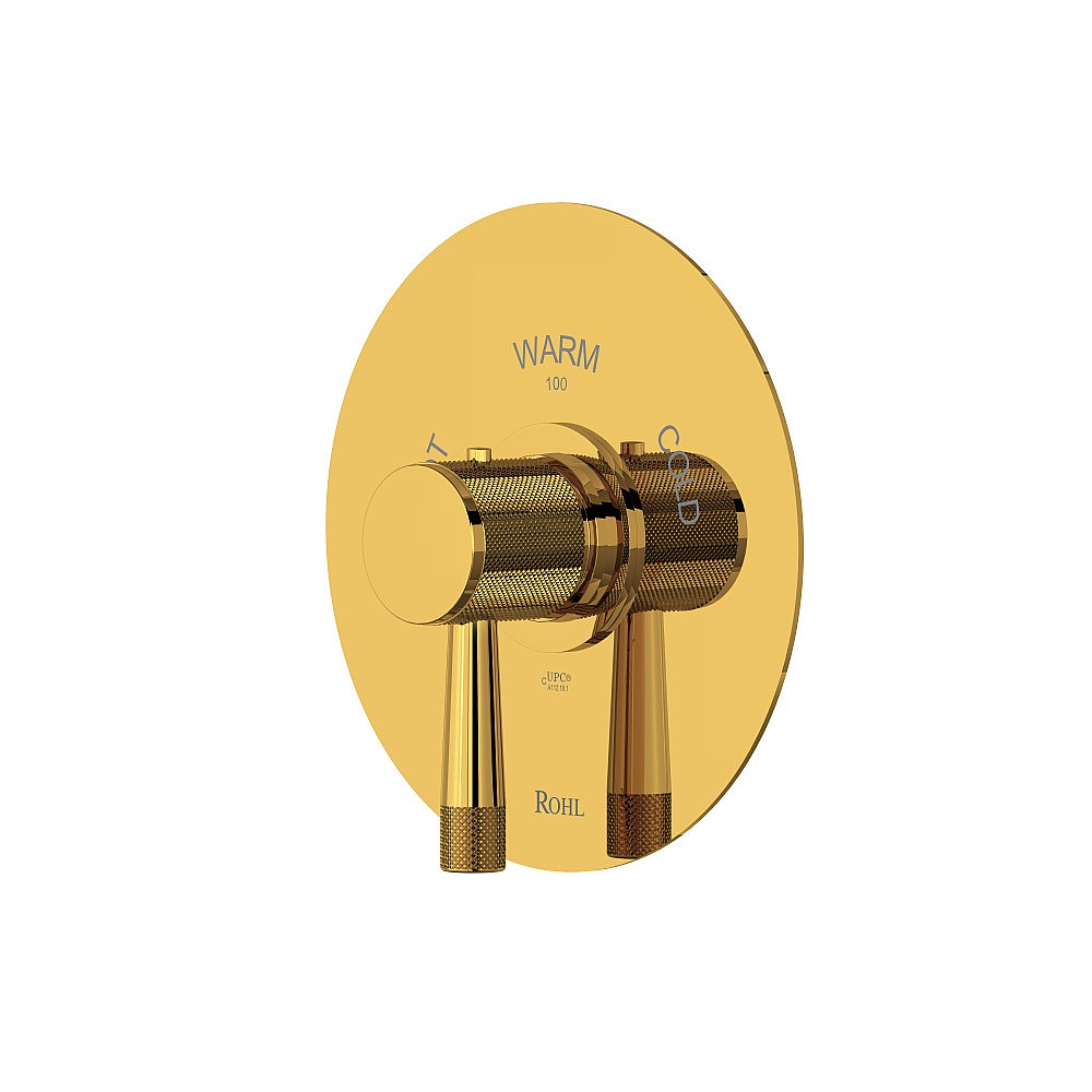 Rohl TAM13W1LMULB Amahle™ 3/4" Thermostatic Trim Without Volume Control - Unlacquered Brass