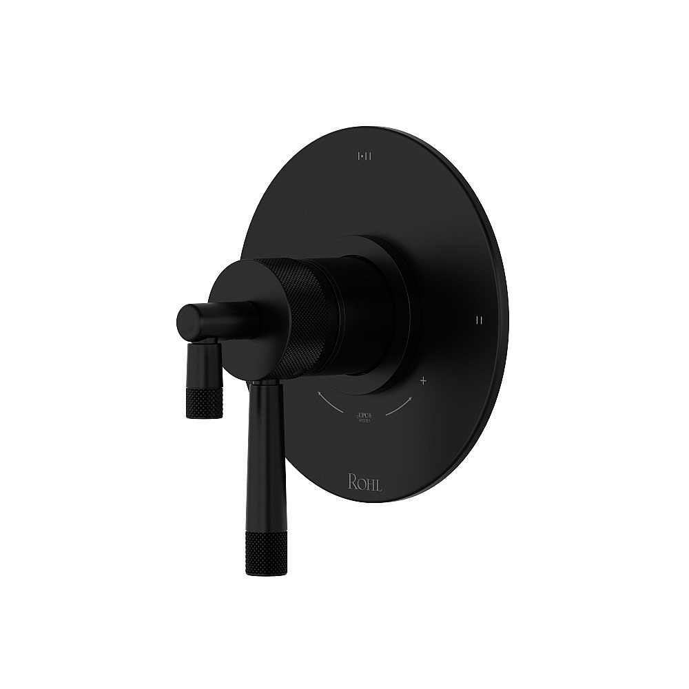 Rohl TAM23W1LMMB Amahle™ 1/2" Therm & Pressure Balance Trim With 3 Functions - Matte Black