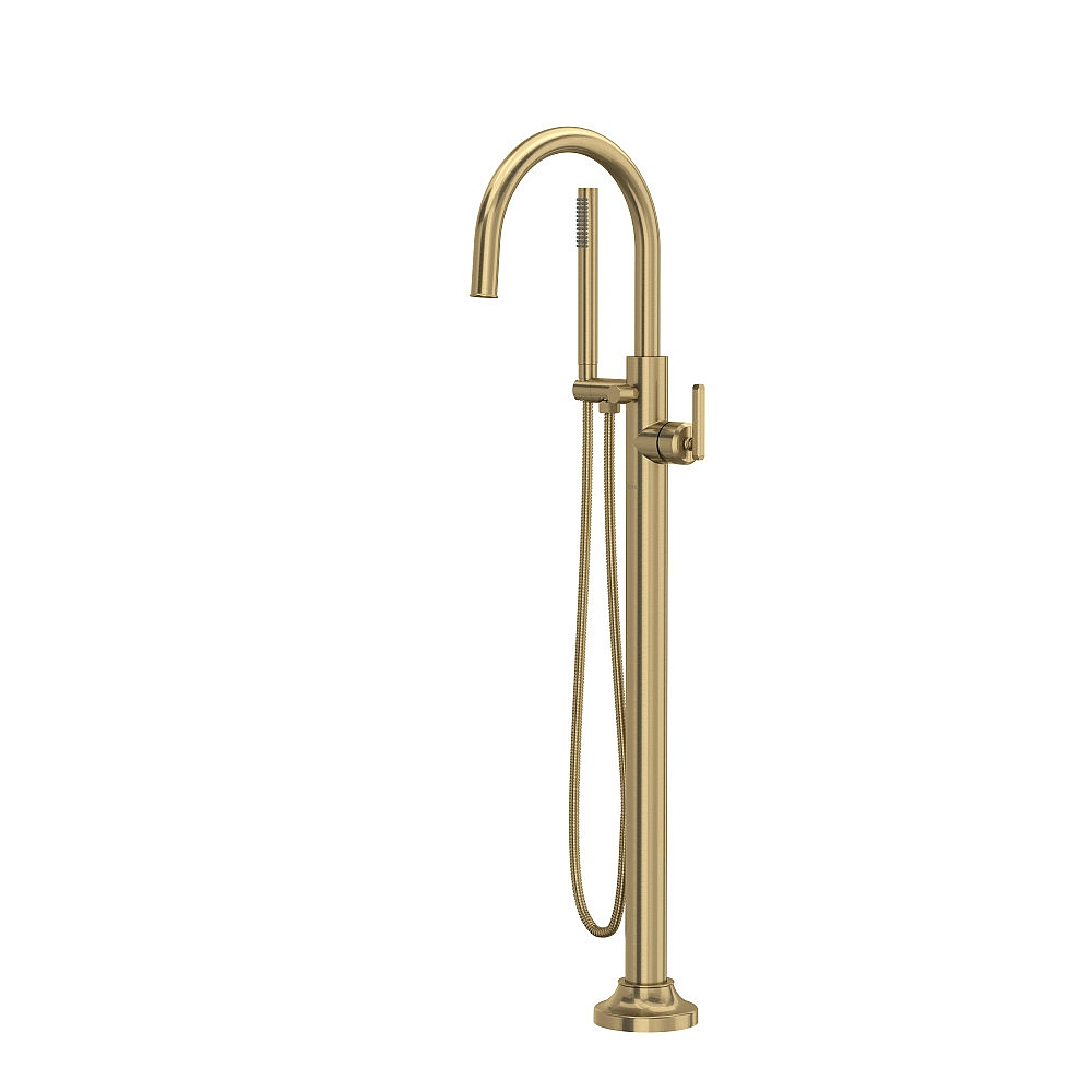 Rohl TAP05HF1LMAG Apothecary™ Single Hole Floor Mount Tub Filler Trim - Antique Gold
