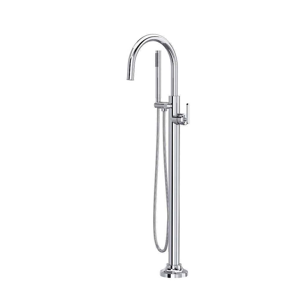 Rohl TAP05HF1LMAPC Apothecary™ Single Hole Floor Mount Tub Filler Trim - Polished Chrome