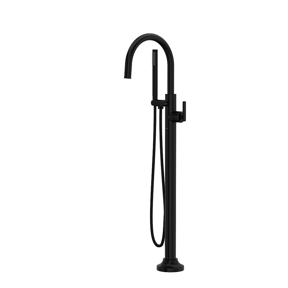 Rohl TAP05HF1LMMB Apothecary™ Single Hole Floor Mount Tub Filler Trim - Matte Black
