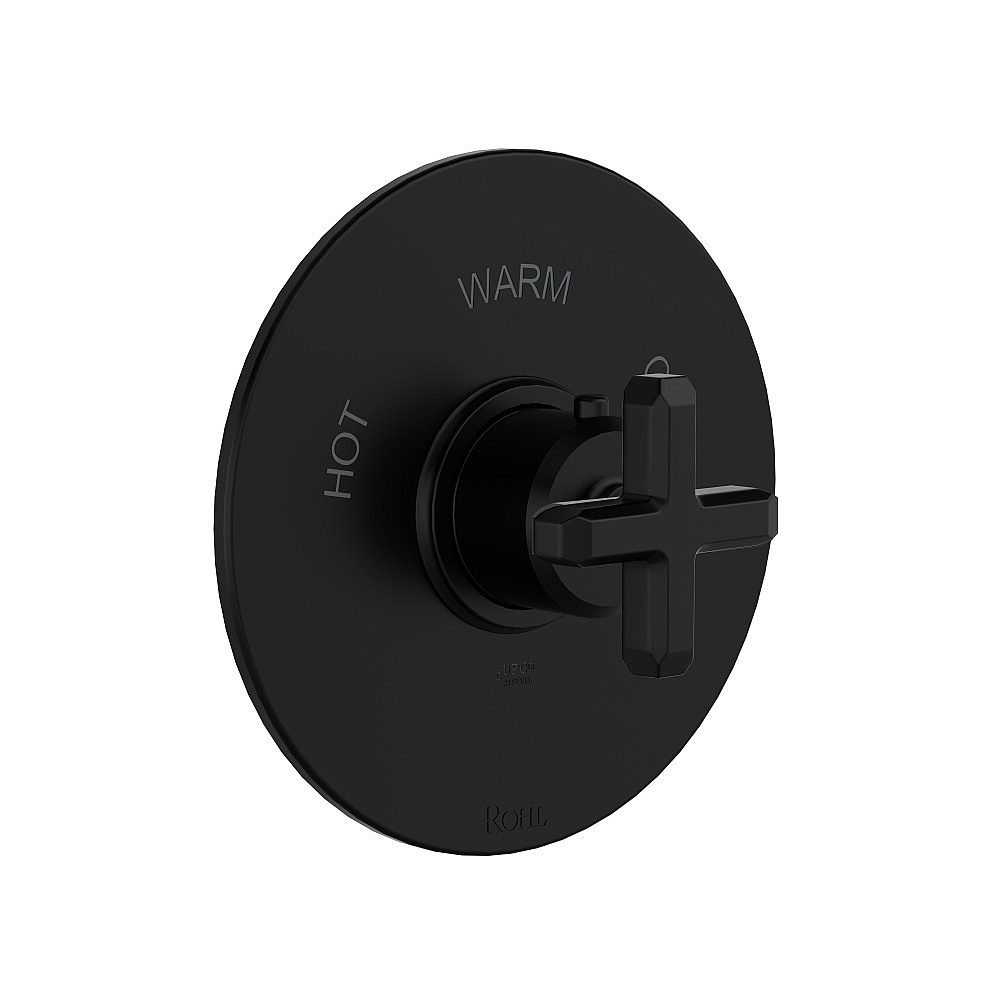 Rohl TAP13W1XMMB Apothecary™ 3/4" Thermostatic Trim Without Volume Control - Matte Black
