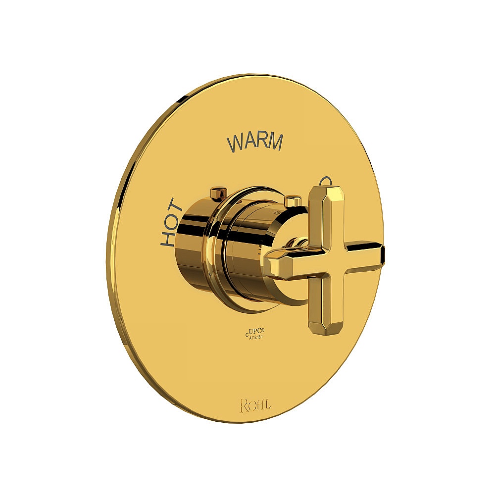 Rohl TAP13W1XMULB Apothecary™ 3/4" Thermostatic Trim Without Volume Control - Unlacquered Brass