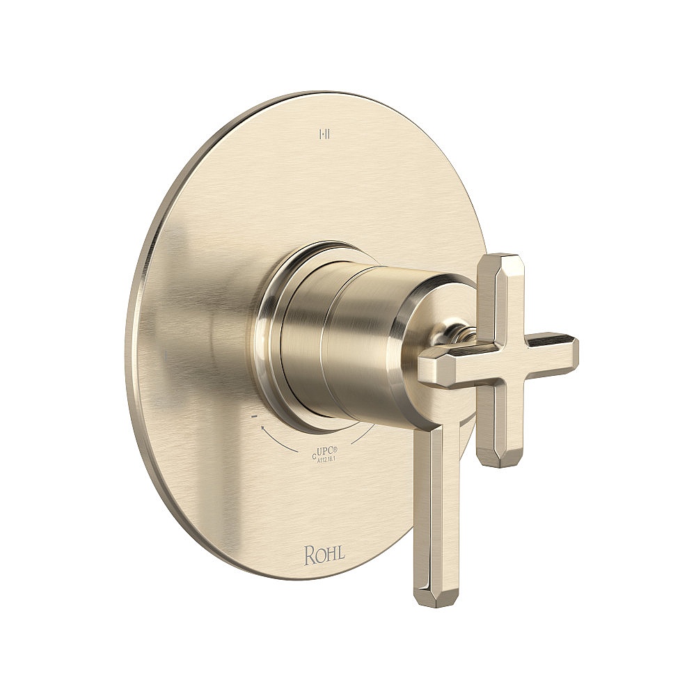 Rohl TAP23W1LMSTN Apothecary™ 1/2" Therm & Pressure Balance Trim With 3 Functions - Satin Nickel