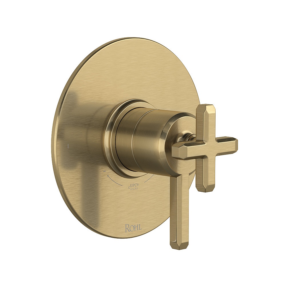 Rohl TAP44W1LMAG Apothecary™ 1/2" Therm & Pressure Balance Trim With 2 Functions - Antique Gold