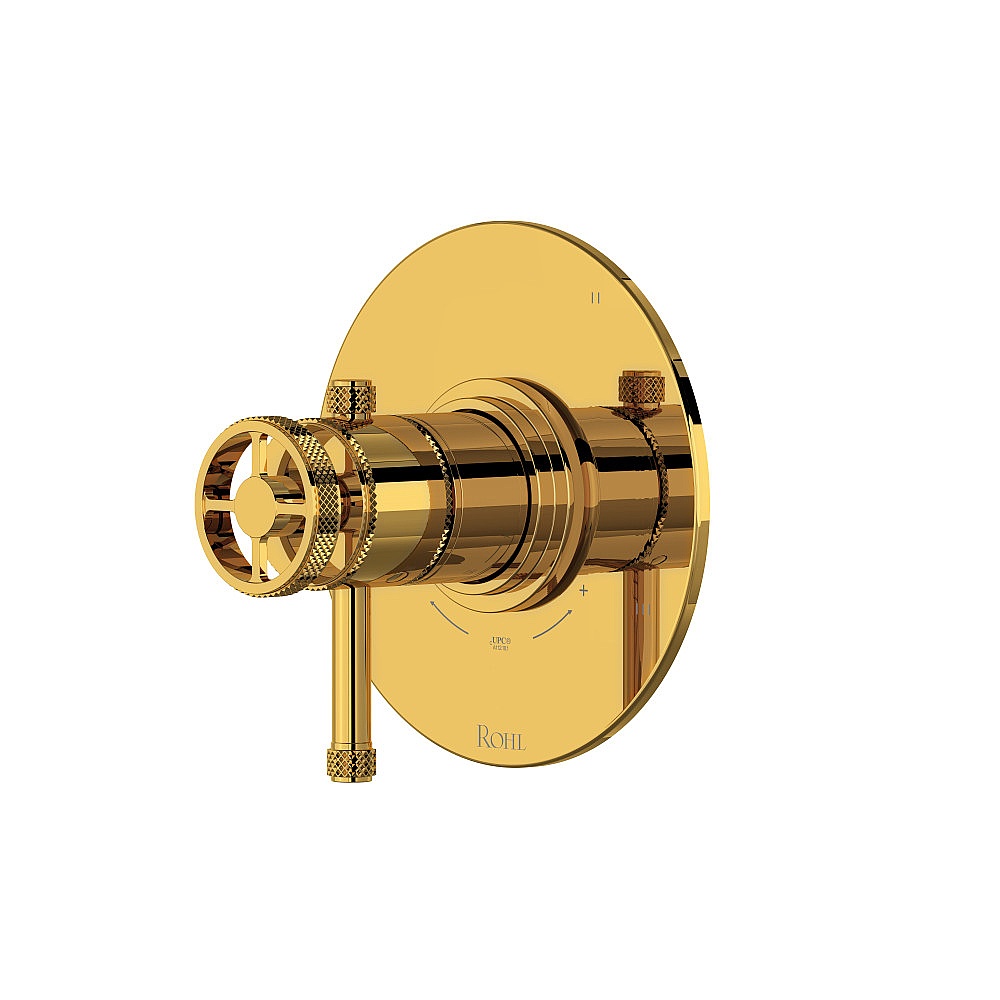 Rohl TCP45W1ILULB Campo™ 1/2" Therm & Pressure Balance Trim With 5 Functions - Unlacquered Brass