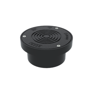 OS&B FD3/CO 3" Floor Drain with Plastic Cover - Black