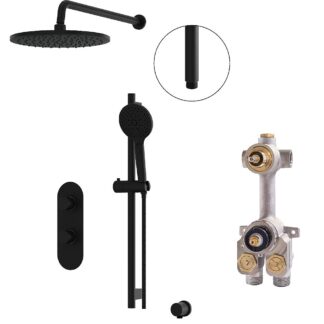 Aquabrass SHOWERBOX01EBK (Shower) + T12123 (Rough-in)