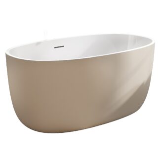 Fleurco BSF5532-1832MG Solfege Petite 55" x 31" Freestanding Tub - Matte Champagne
