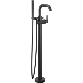Delta T47542-SSFL Trinsic Freestanding Tub Filler - Matte Black