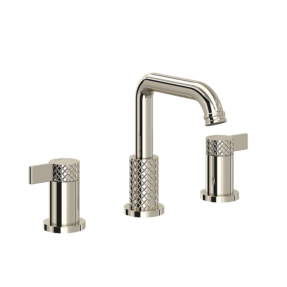 Rohl TE09D3LMPN Tenerife™ Widespread Lavatory Faucet With U-Spout - Polished Nickel
