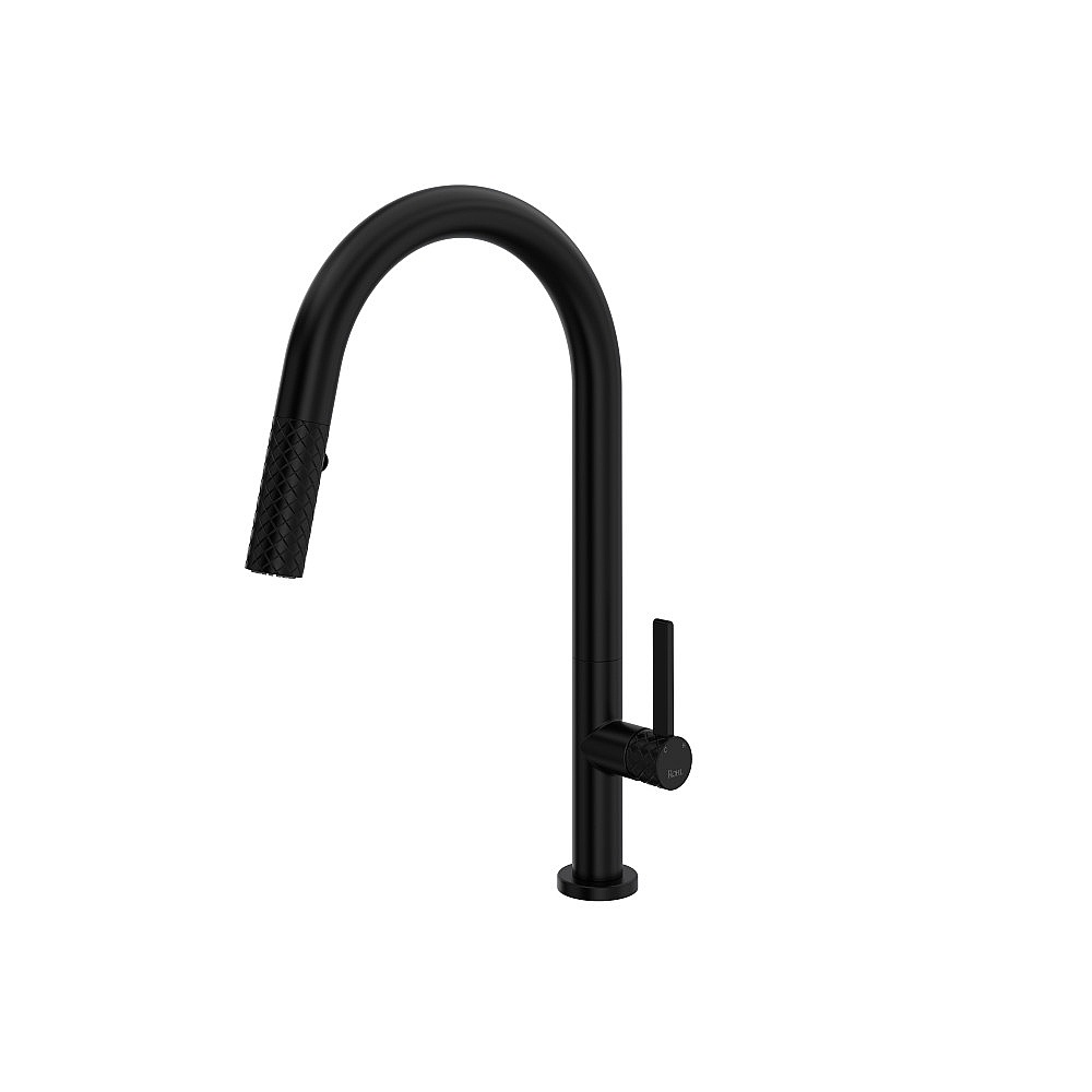 Rohl TE55D1LMMB Tenerife™ Pull-Down Kitchen Faucet With C-Spout - Matte Black