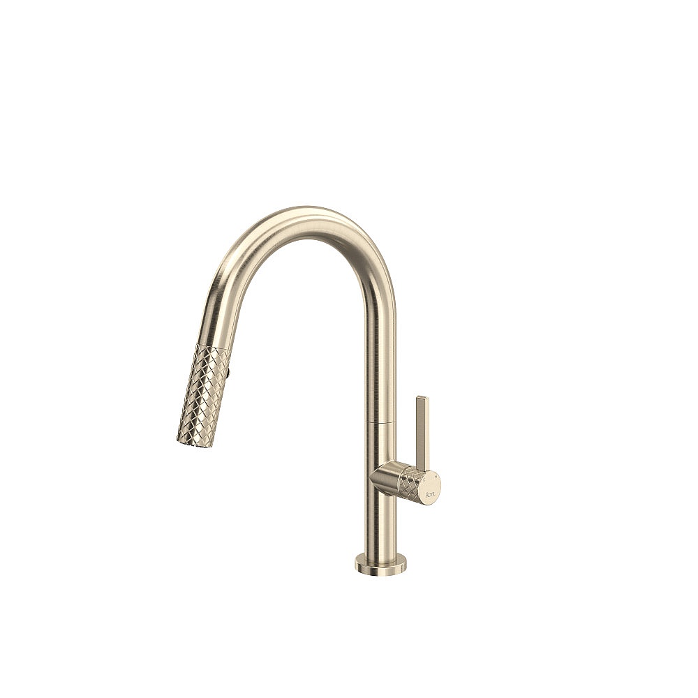 Rohl TE65D1LMSTN Tenerife™ Pull-Down Bar/Food Prep Kitchen Faucet - Satin Nickel