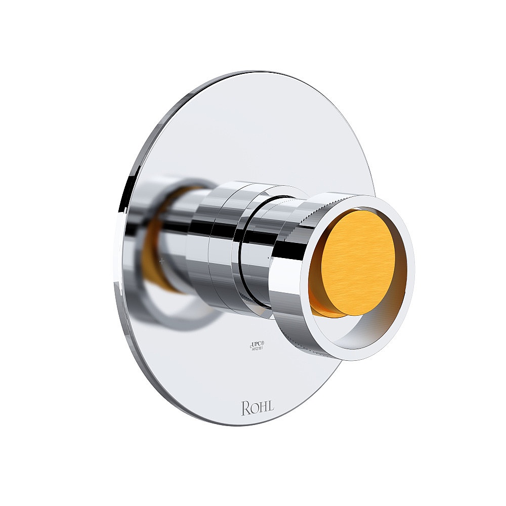 Rohl TEC51W1IWPCG Eclissi™ 1/2" Pressure Balance Trim - Polished Chrome/Satin Gold
