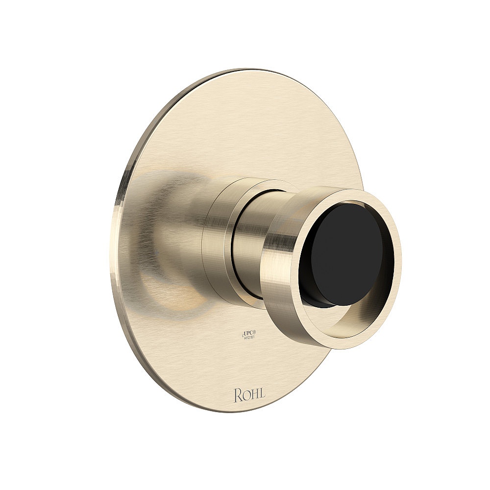 Rohl TEC51W1IWSNB Eclissi™ 1/2" Pressure Balance Trim - Satin Nickel/Matte Black