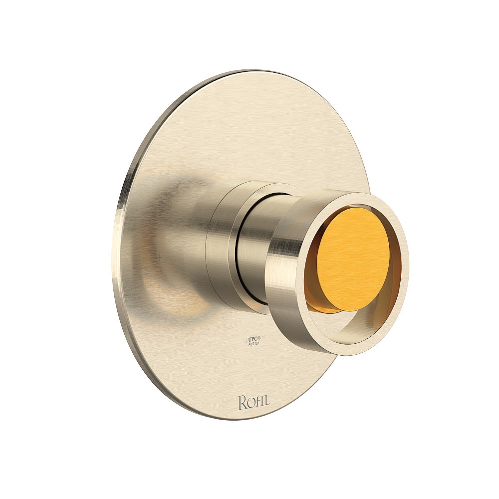 Rohl TEC51W1IWSNG Eclissi™ 1/2" Pressure Balance Trim - Satin Nickel/Satin Gold
