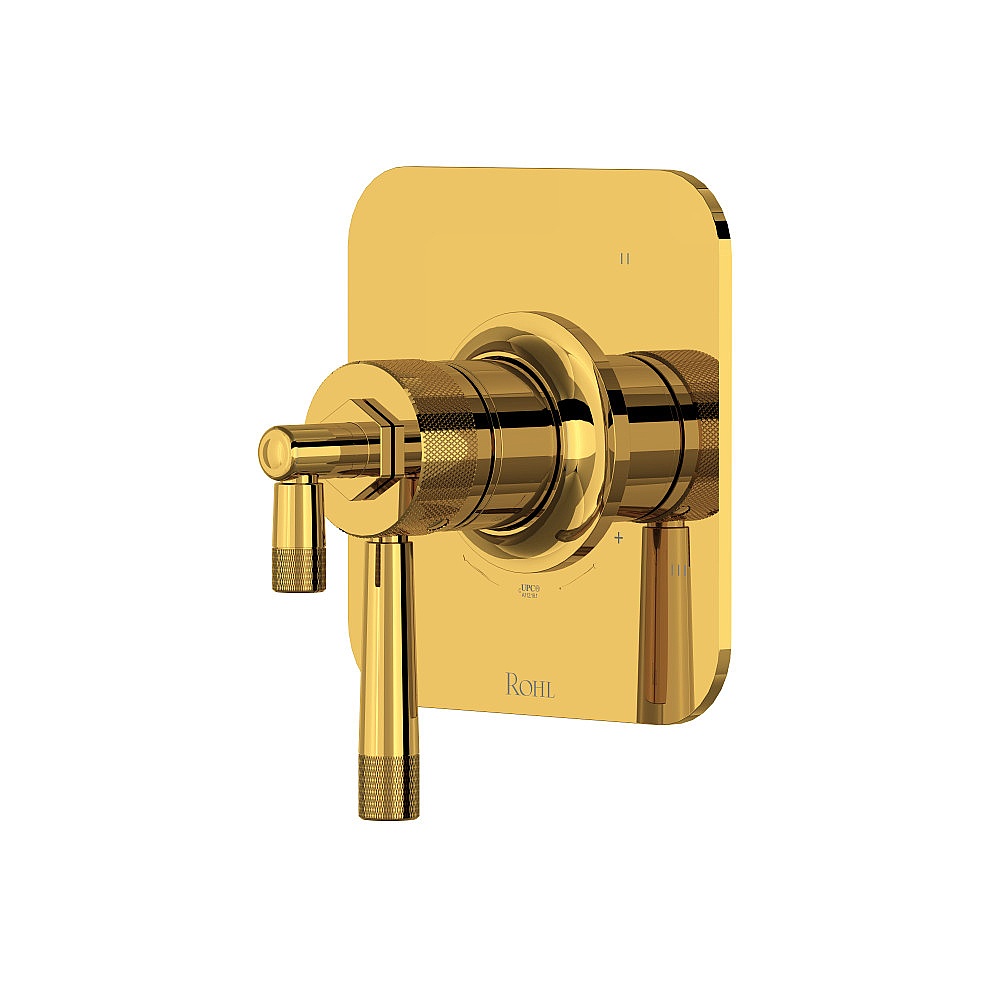 Rohl TMB47W1LMULB Graceline® 1/2" Therm & Pressure Balance Trim With 3 Functions - Unlacquered Brass
