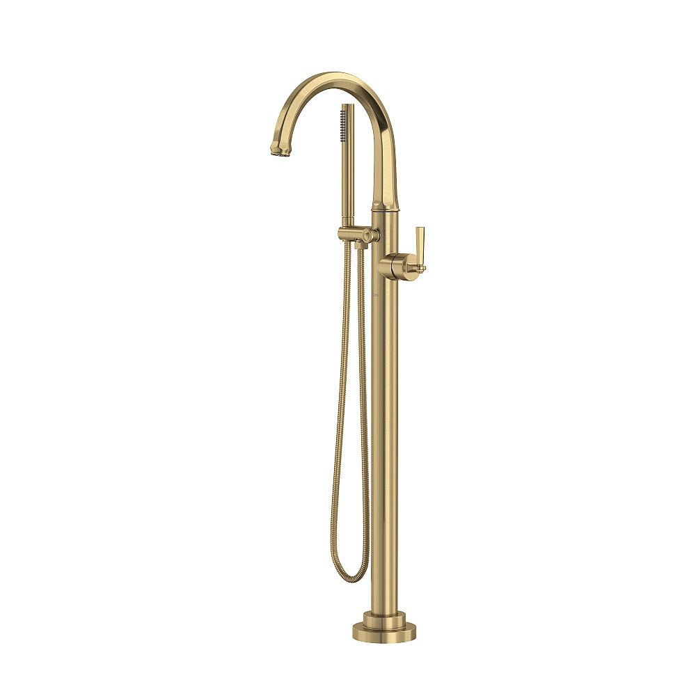Rohl TMD06HF1LMAG Modelle™ Single Hole Floor Mount Tub Filler Trim - Antique Gold