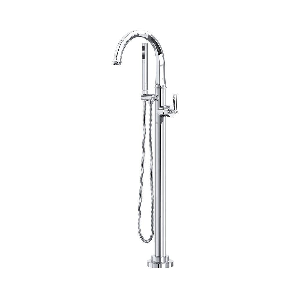 Rohl TMD06HF1LMAPC Modelle™ Single Hole Floor Mount Tub Filler Trim - Polished Chrome