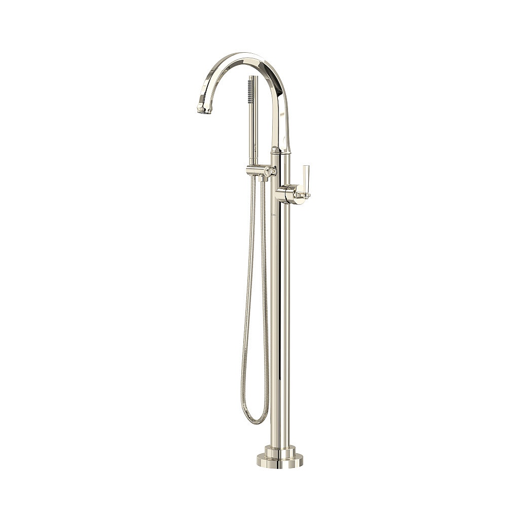 Rohl TMD06HF1LMPN Modelle™ Single Hole Floor Mount Tub Filler Trim - Polished Nickel