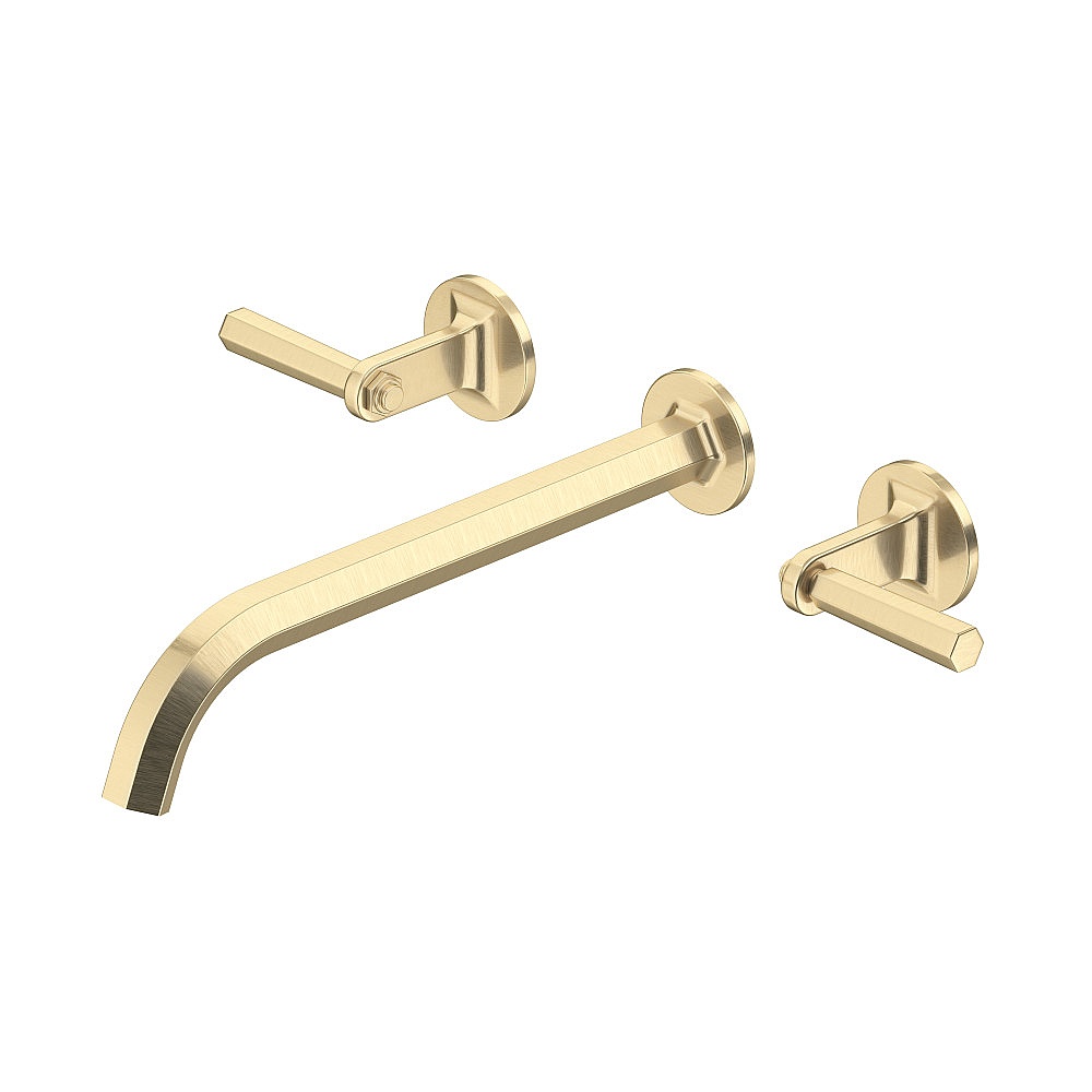 Rohl TMD06W3LMAG Modelle™ Wall Mount Tub Filler Trim With C-Spout - Antique Gold