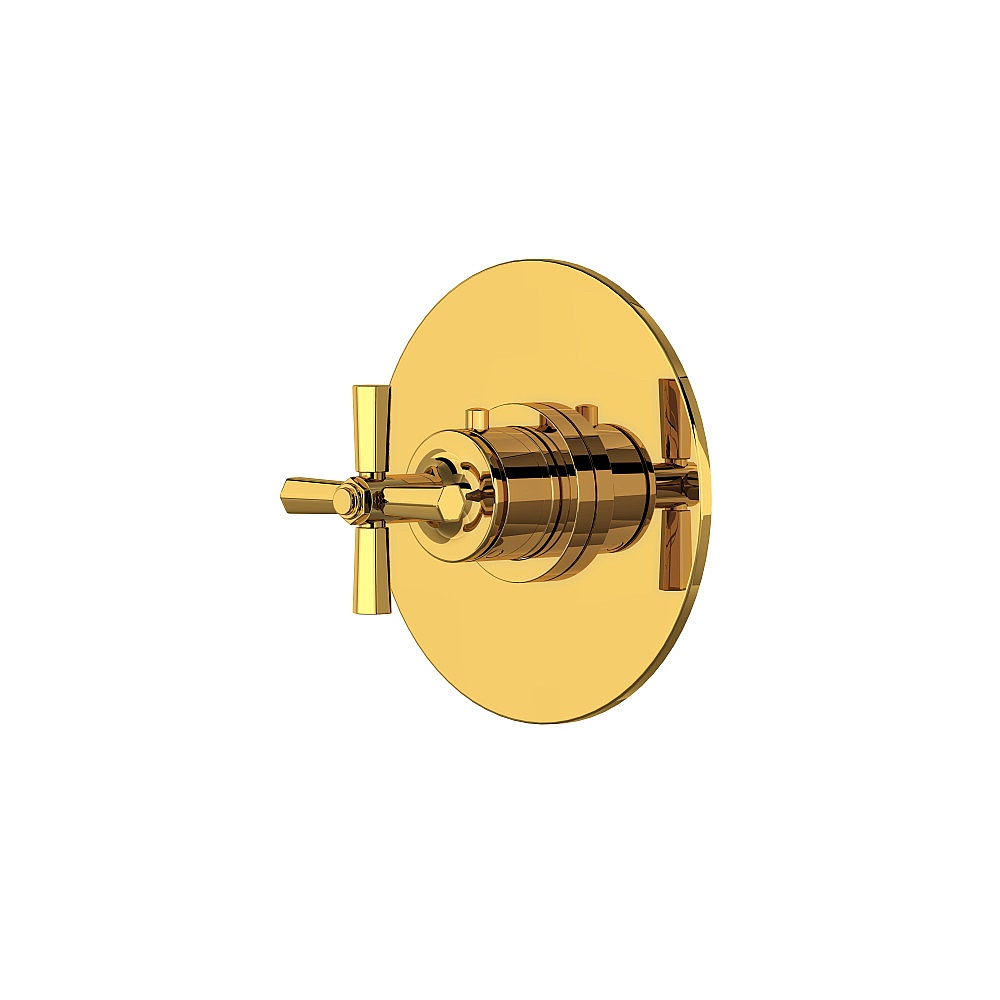 Rohl TMD13W1XMULB Modelle™ 3/4" Thermostatic Trim Without Volume Control - Unlacquered Brass