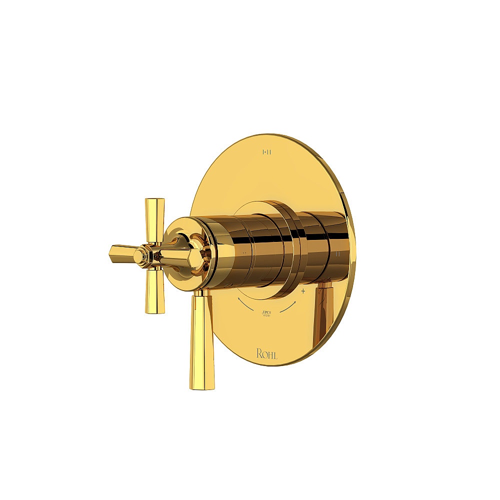 Rohl TMD23W1LMULB Modelle™ 1/2" Therm & Pressure Balance Trim With 3 Functions - Unlacquered Brass