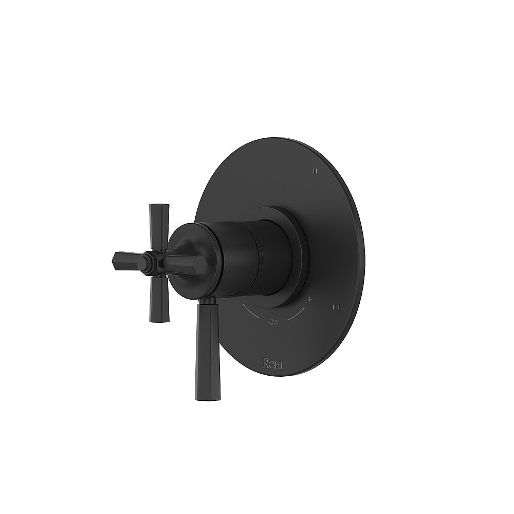 Rohl TMD47W1LMMB Modelle™ 1/2" Therm & Pressure Balance Trim With 3 Functions - Matte Black