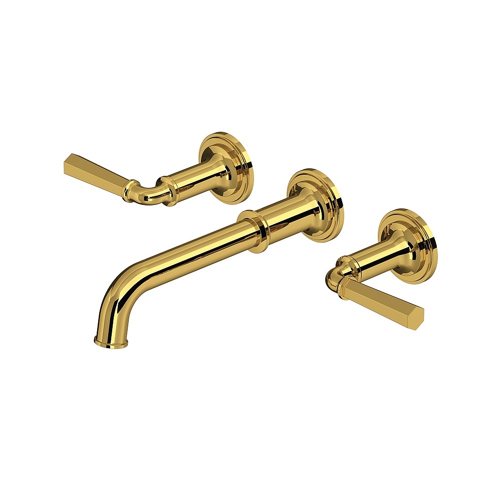 Rohl TSG08W3LMULB San Giovanni™ Wall Mount Lavatory Faucet Trim - Unlacquered Brass