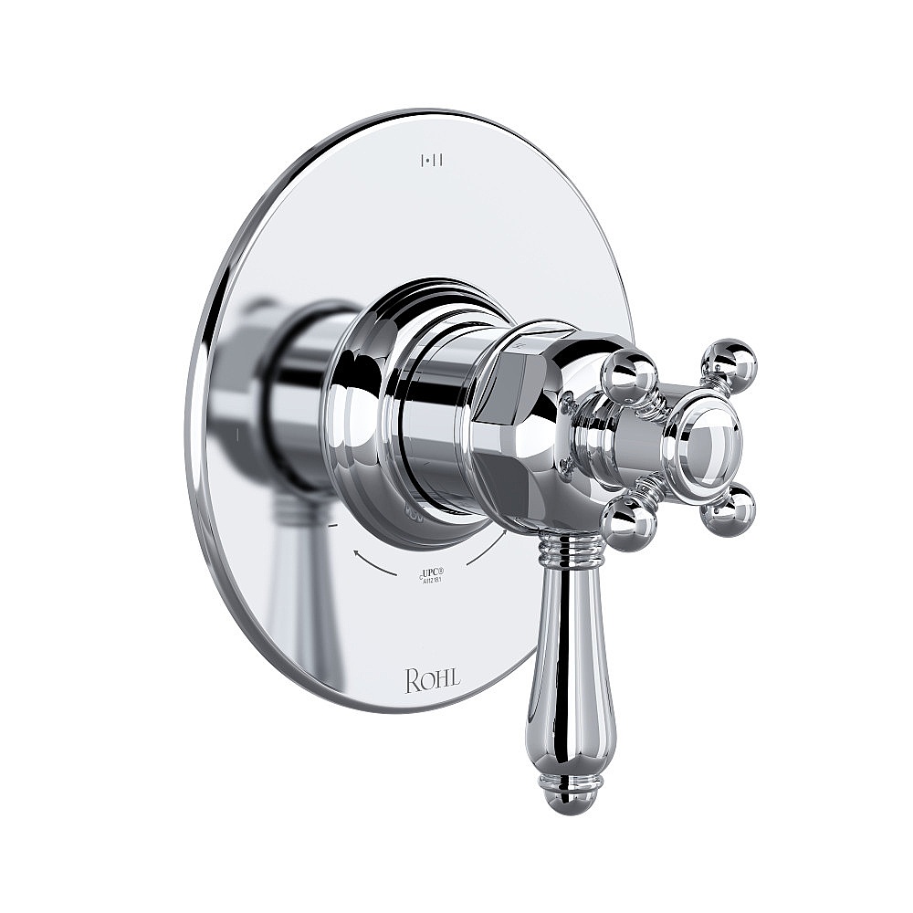 Rohl TTD23W1LMAPC 1/2" Therm & Pressure Balance Trim With 3 Functions - Polished Chrome