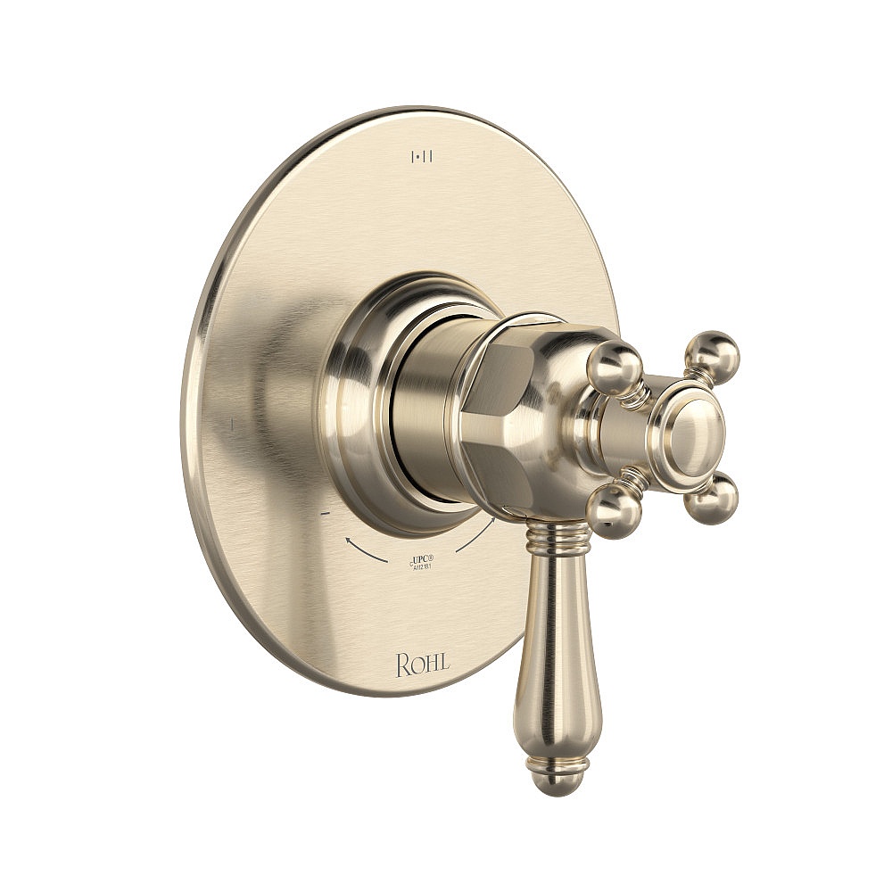 Rohl TTD23W1LMSTN 1/2" Therm & Pressure Balance Trim With 3 Functions - Satin Nickel