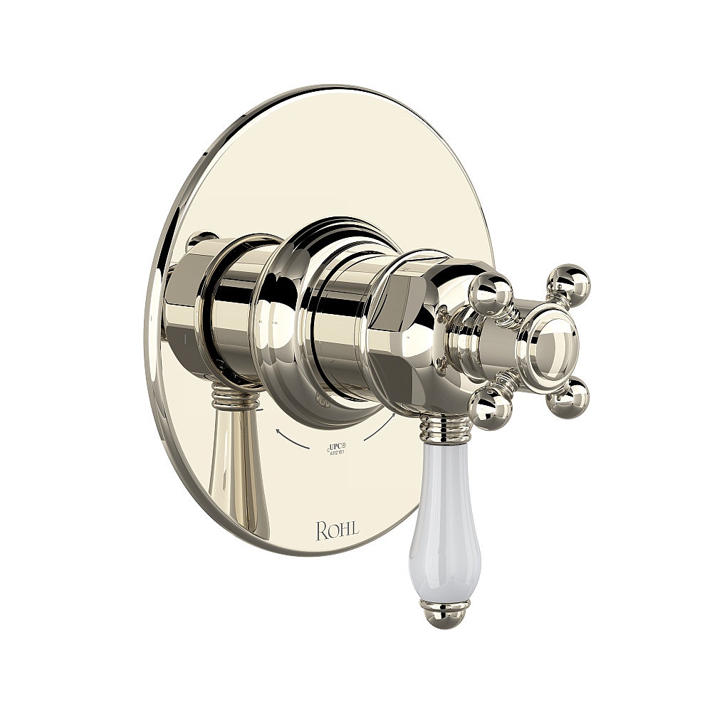Rohl TTD44W1LPPN 1/2" Therm & Pressure Balance Trim With 2 Functions - Polished Nickel