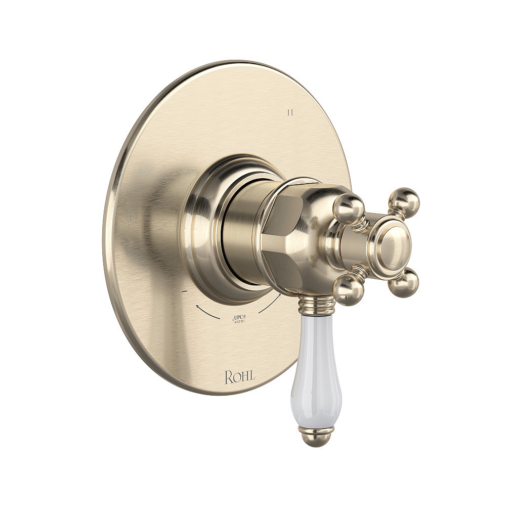 Rohl TTD47W1LPSTN 1/2" Therm & Pressure Balance Trim With 3 Functions - Satin Nickel