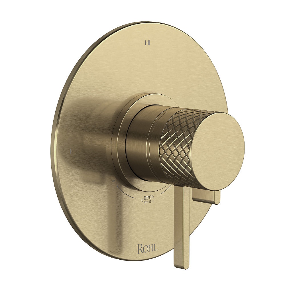 Rohl TTE23W1LMAG Tenerife™ 1/2" Therm & Pressure Balance Trim With 3 Functions - Antique Gold