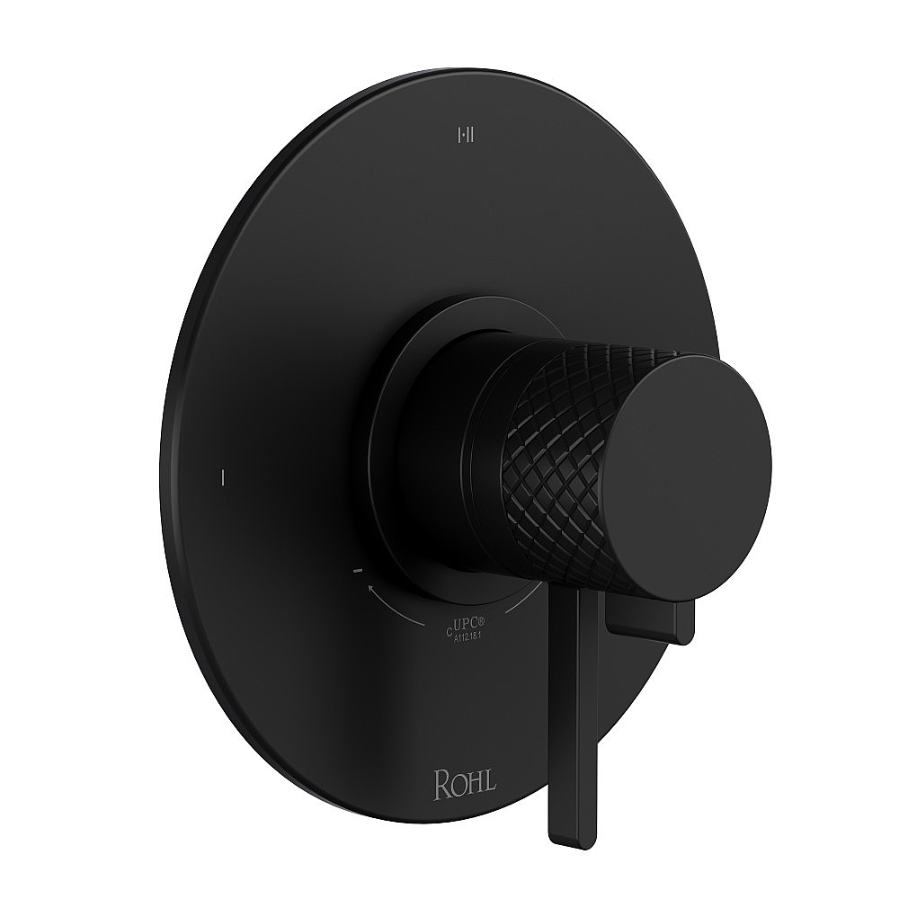 Rohl TTE23W1LMMB Tenerife™ 1/2" Therm & Pressure Balance Trim With 3 Functions - Matte Black