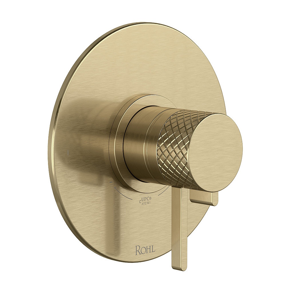 Rohl TTE44W1LMAG Tenerife™ 1/2" Therm & Pressure Balance Trim With 2 Functions - Antique Gold