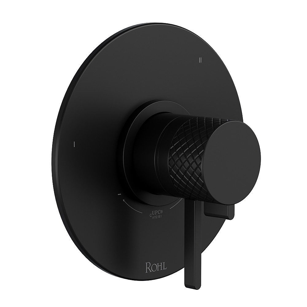 Rohl TTE47W1LMMB Tenerife™ 1/2" Therm & Pressure Balance Trim With 3 Functions - Matte Black