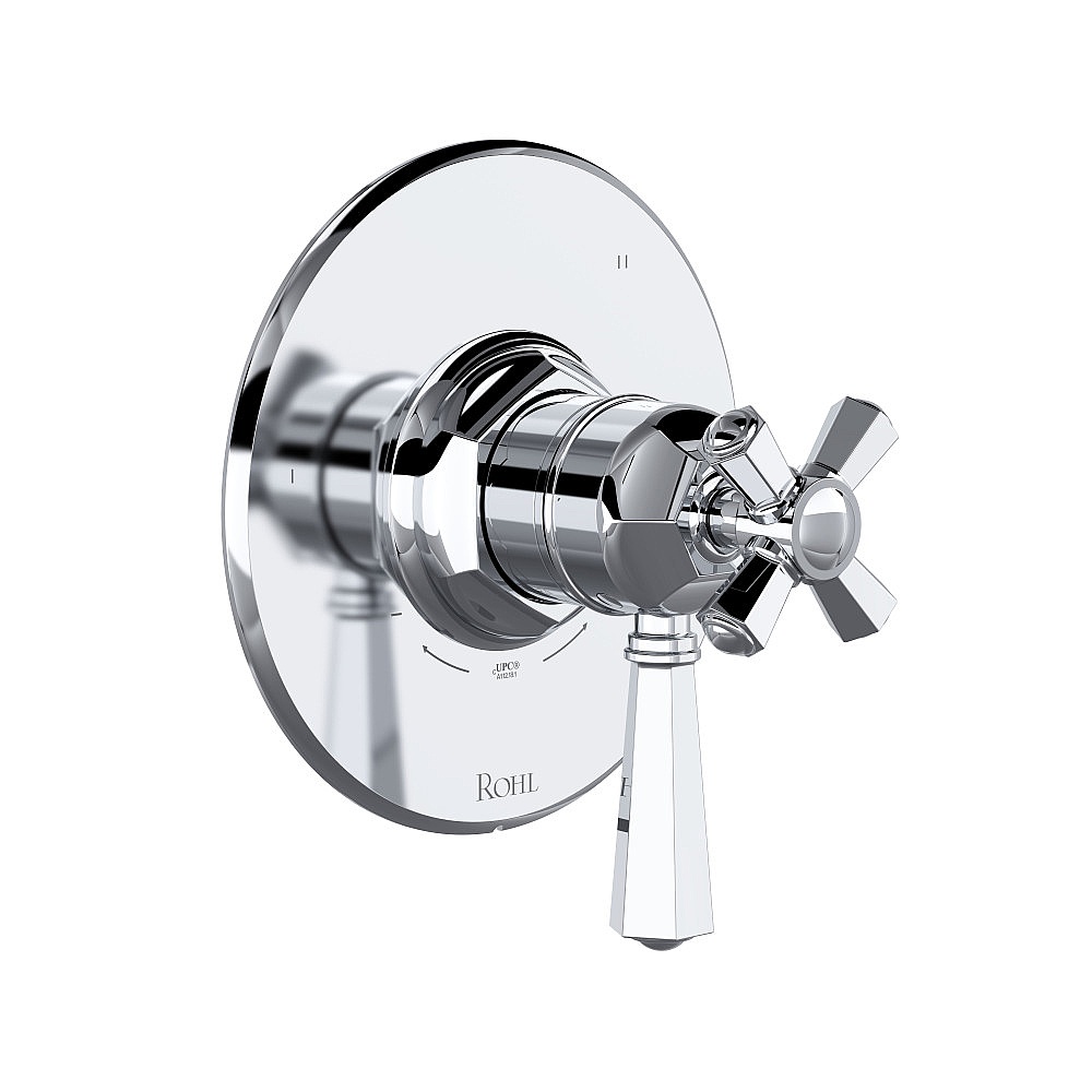 Rohl TTN47W1LMAPC 1/2" Therm & Pressure Balance Trim With 3 Functions - Polished Chrome