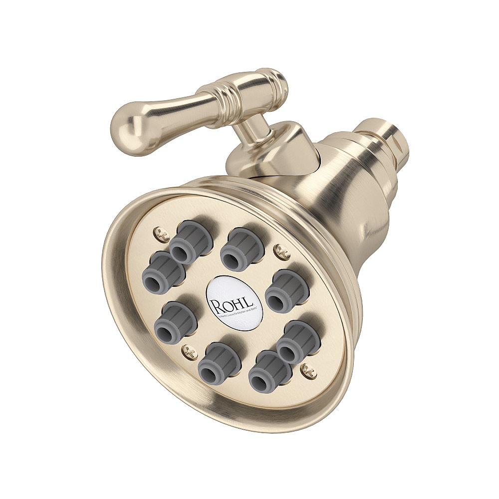 Rohl WI0123STN 4" Multi-Function Showerhead - Satin Nickel