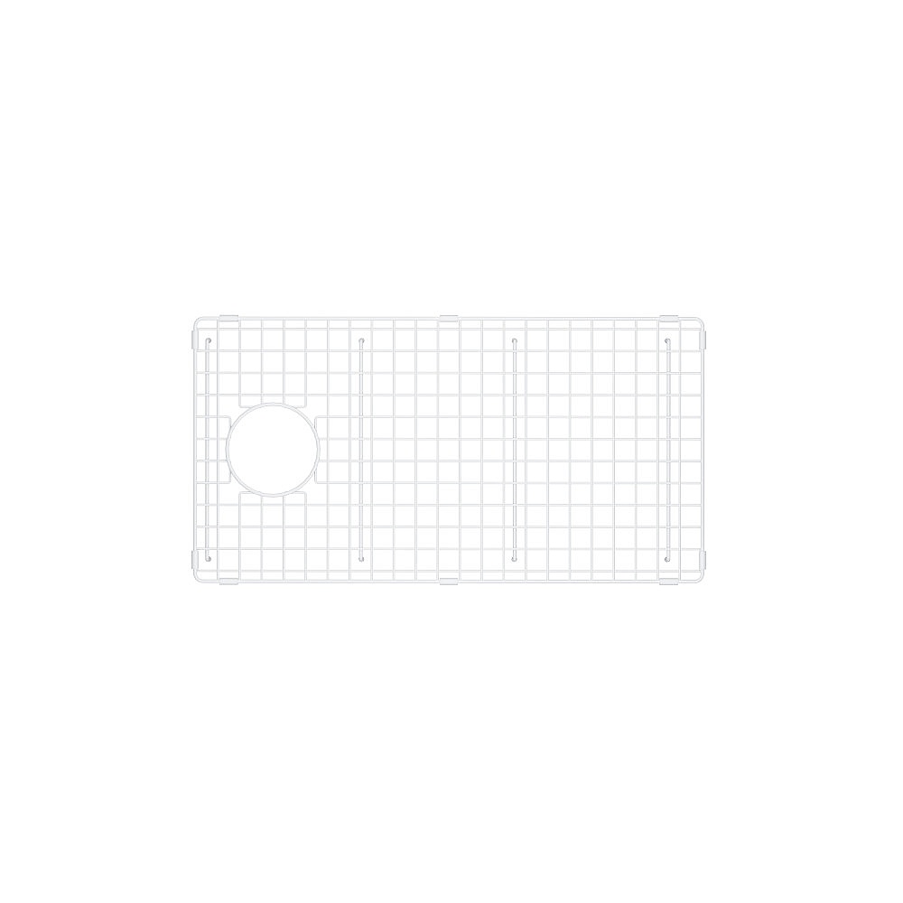 Rohl WSGALUM3019WSWH Wire Sink Grid for ALUM3019WS Kitchen Sink - White (WH)