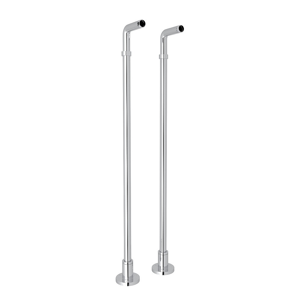 Rohl ZA386-APC Floor Pillar Unions - Polished Chrome