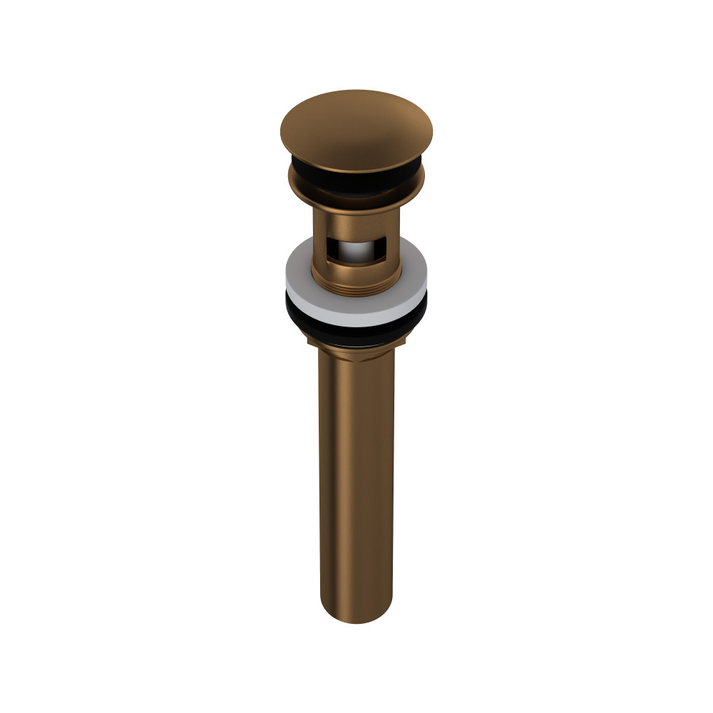 Perrin & Rowe 5447EB Lavatory Push Drain With Overflow - English Bronze