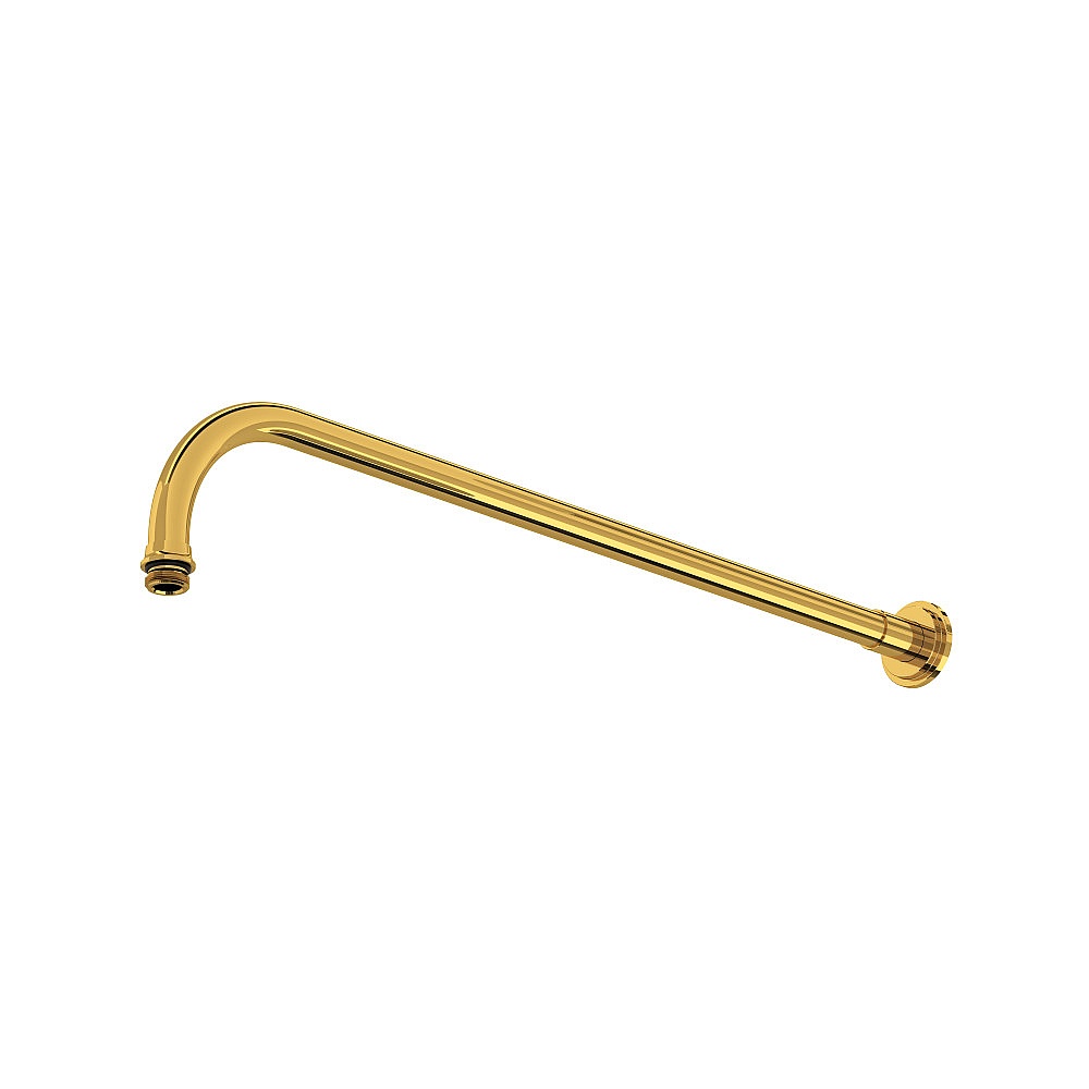 Perrin & Rowe U.20AR27SAULB 20" Wall Mount Shower Arm - Unlacquered Brass