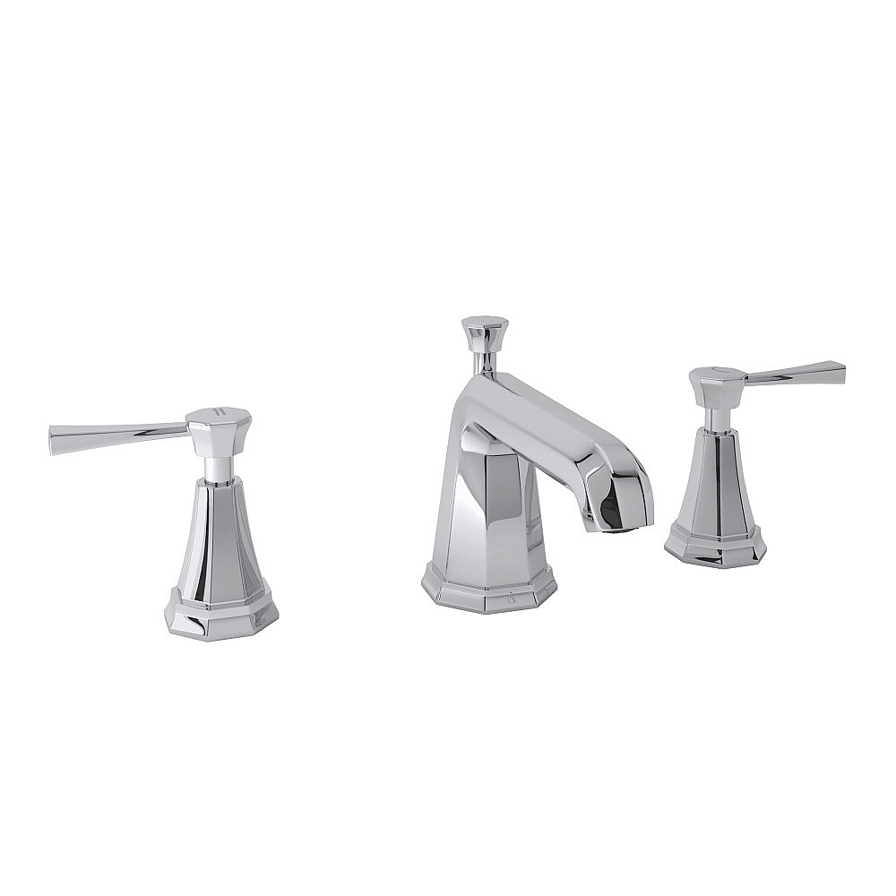 Perrin & Rowe U.3141LS-APC-2 Deco™ Widespread Lavatory Faucet - Polished Chrome