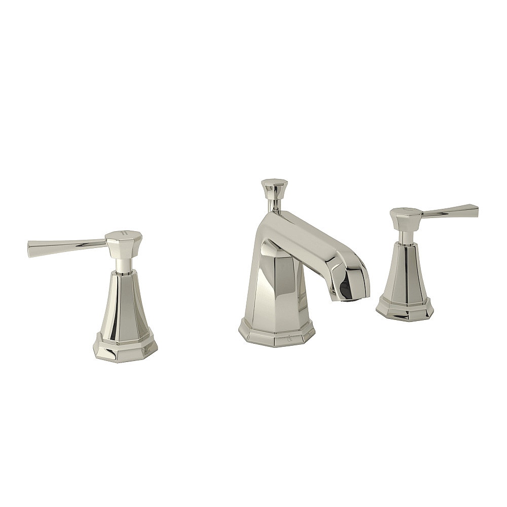 Perrin & Rowe U.3141LS-PN-2 Deco™ Widespread Lavatory Faucet - Polished Nickel
